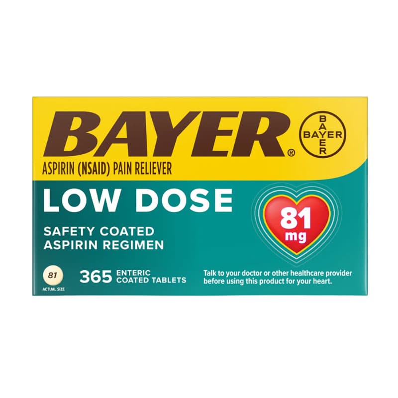 바이엘 아스피린 저용량 81mg 365정