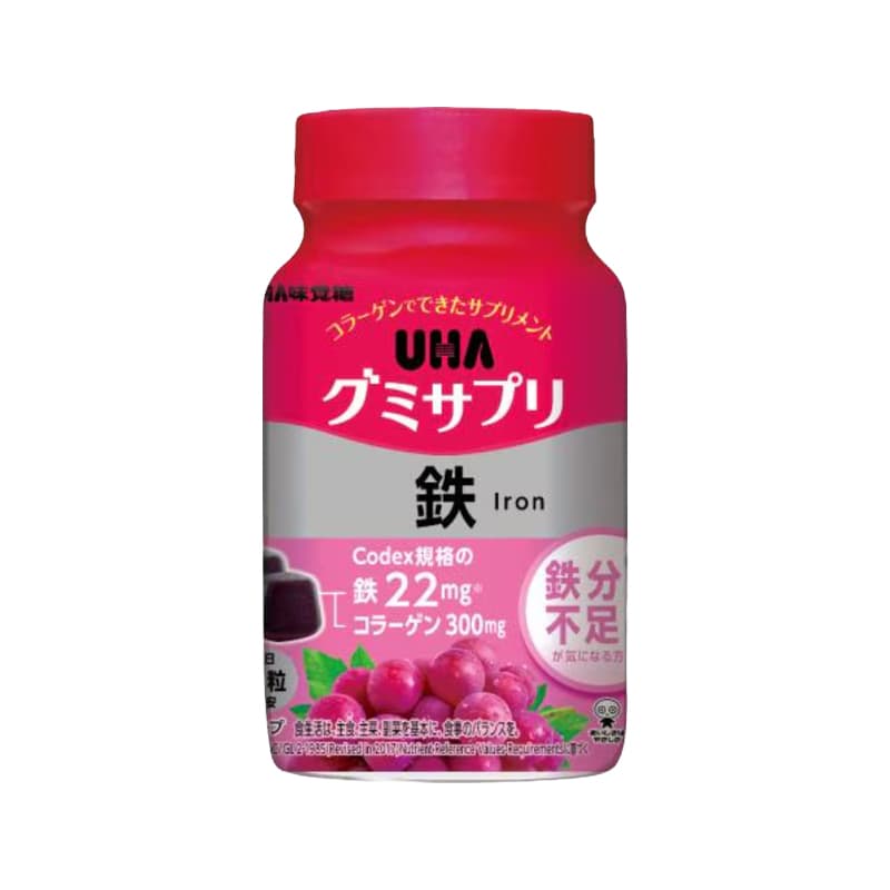 UHA 미카쿠토 구미 서플리 철분 영양제 30일분