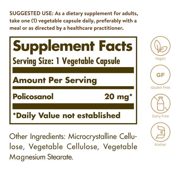 솔가 폴리코사놀 20mg 100 베지캡슐